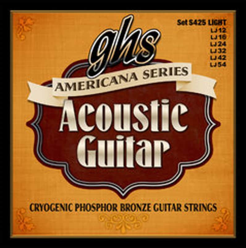 GHS GHS-S425 GHS GHS-S425 Americana Series Acoustic - Phosphor Bronze, Light Strings, 012-054 image 1