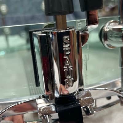 Spaun 7X14" Slotted Acrylic Snare Drum (314-1174) 2000's - Coke Bottle image 10