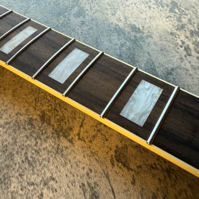 BMC Guitar Neck Jazzmaster® Strat® Stratocaster® 21 Fret Roasted Maple MOP Block Inlays Bound With Rosewood Fingerboard Nitro Lacquer 2026 - 9.5 Radius.  [JM101] image 3