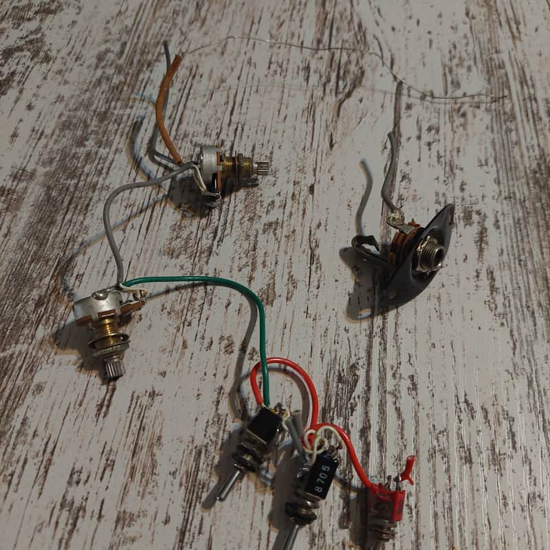 BC Rich 1980s STIII Electronics WIring Harness 3 On/Off Switches Coil Tap image 1