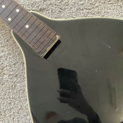 Black 8 String Mandolin Project, Spruce Top, Mahogany Body, Rosewood Fingerboard image 7