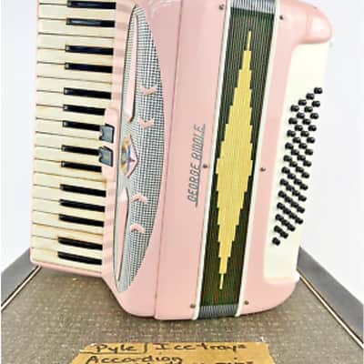 Generalfisa Pink *Vintage 48 Bass 17" Accordion* [EXCELLENT] George Riddle 1970s/80s - Pink image 12