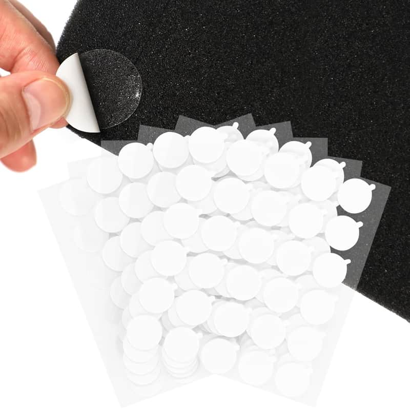 150 Pack White Point Double-Sided Adhesive Dots For Acoustic Foam Panels Removable Mounting Tapes Strong Adhesive Dots Sound Proofing Transparent Putty Clear Sticker Heavy Duty image 1