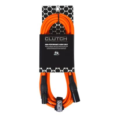 Immagine Pro Audio DJ Microphone Boom Stands w Orange XLR Cables, Clips & Bags 4 Pack - 16