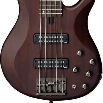 Yamaha TRBX505 5-String Bass Guitar, Rosewood Fingerboard, Translucent Brown image 2