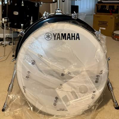 Yamaha PHX 5pc Shell Pack - Solid Black Lacquer 10/12/14/16/22 image 2