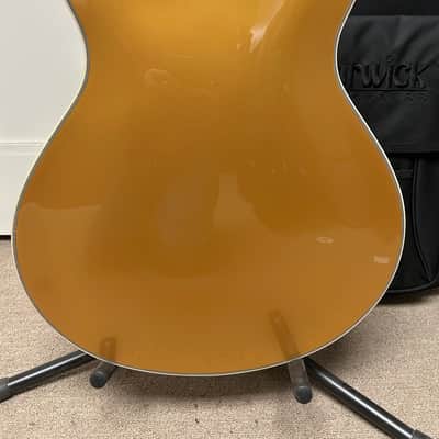 Warwick RockBass Star Bass 5-String Semi-Hollow Bass Guitar 2025 - Metallic Gold High Polish image 4
