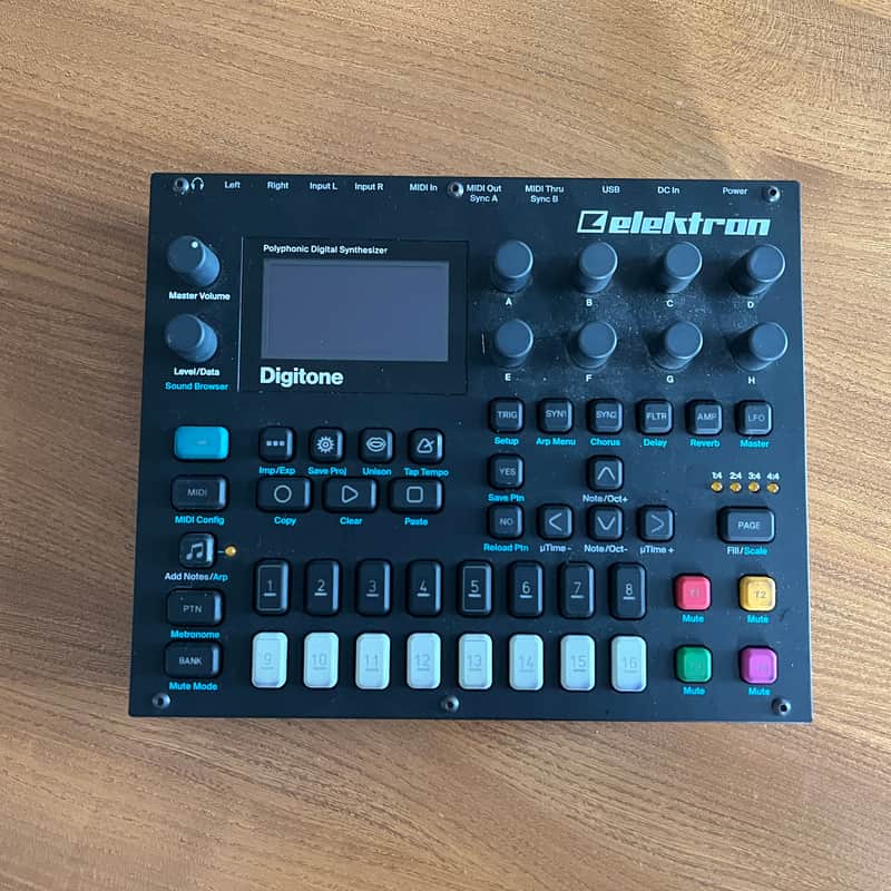 2017 – 2024 Elektron Digitone 8-Voice Digital Synthesizer Black
