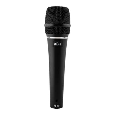 Heil PR 37 Dynamic Microphone for Live Sound Applications, XLR Microphone for Live Music, Wide Frequency Response, Ultra-Clear Sound, Superior Rear Noise Rejection, and Durable Construction - Black image 2