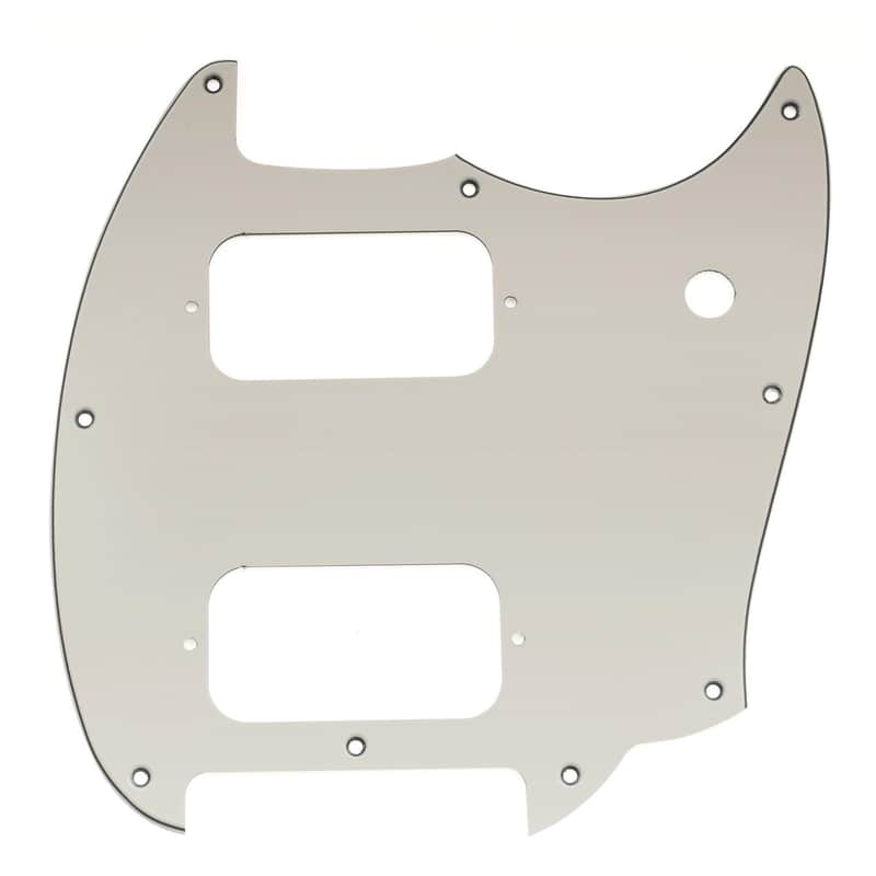 9-Hole Guitar Pickguard for Squier Sonic Mustang HH Electric Guitar, 3Ply Aged White image 1