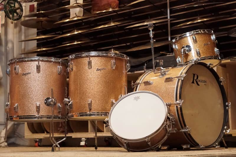 Immagine Rogers 13/16/16/22/5x14" PowerTone Drum Set - 1960s Champagne Sparkle - 1
