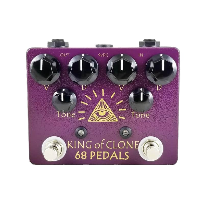 68 pedals King of Clone Dual Overdrive Pedal Handmade By Bin,price included Import Duty to USA image 1