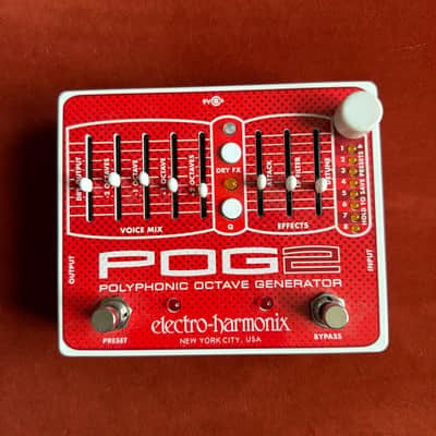 Electro-Harmonix POG2 Polyphonic Octave Generator 2009 - Present - Red / White image 5