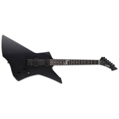 ESP LTD James Hetfield Signature Snakebyte Guitar w/ EMG JH Set Pickups & Hardshell Case - Black Satin image 3