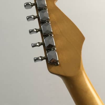 Fender Strat Left Handed Lefty Amber Finish Rock Maple Neck Stratocaster Vintage 1995 Reverse Bone Nut image 24
