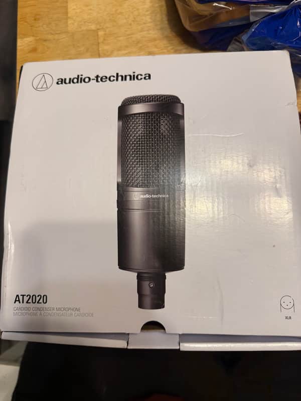 Audio-Technica AT2020 Large Diaphragm Cardioid Condenser Microphone 2010s - Black image 1