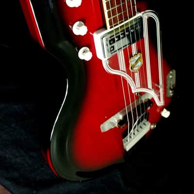 National Westwood 75 1964 Red Burst. "MAP GUITAR" by VALCO. Rare. Beautiful. image 6