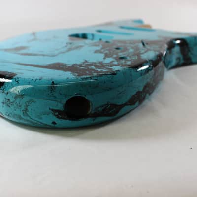 Multicolor HSS Hardtail Strat Stratocaster body Fits Fender neck P517 image 4