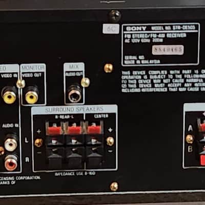 Sony Sony STR-DE505 5.1-channel AV surround sound receive 1996 - Black image 9