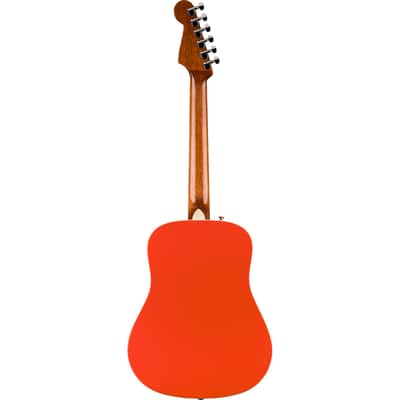 Fender California Standard Redondo Mini Acoustic Guitar - Spruce Top, Fiesta Red image 3