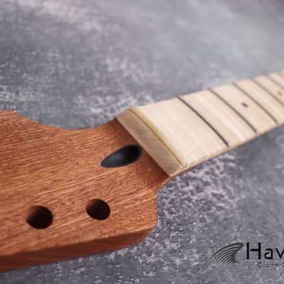 S Style Mahogany Neck flame Maple Board Stainless Steel Jescar Frets, S Type 22 Frets Guitar Replacement And Gadget image 7