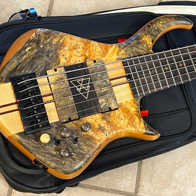 Warrior Custom 6 String Bass Natural image 3