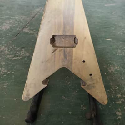 Poplar Wood Guitar Mini Flying V Style Body image 1