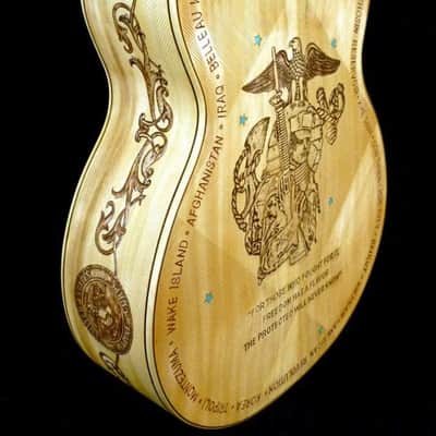 Blueberry Handmade Acoustic Guitar Dreadnought US MARINES Built to Order image 9