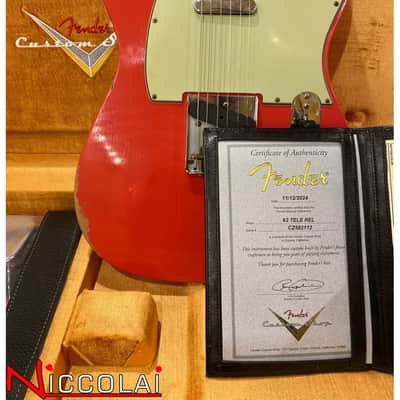 FENDER 1963 Telecaster Relic 3A Rosewood Fingerboard, Fiesta Red Bild 7