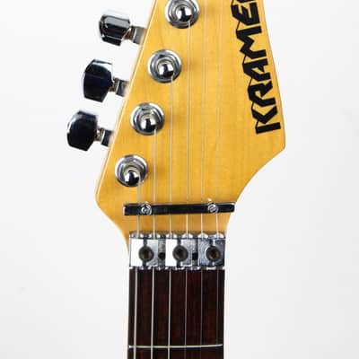 1987 Kramer E.E. Pro 1 Elliot Easton RED Signature Super Strat -- White Pickguard, Stratocaster 1980's image 8