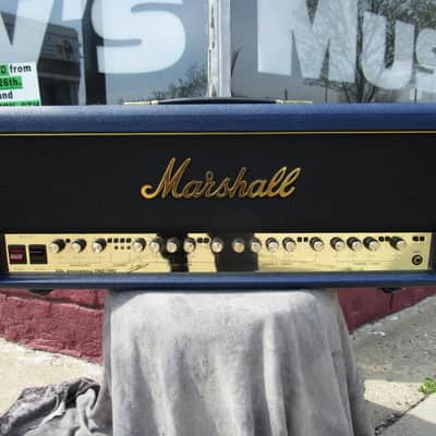 Marshall 1962-1992 30th 6100LE Anniversary BLUE 100 watt FULL Stack near Mint w/ original shipping image 8