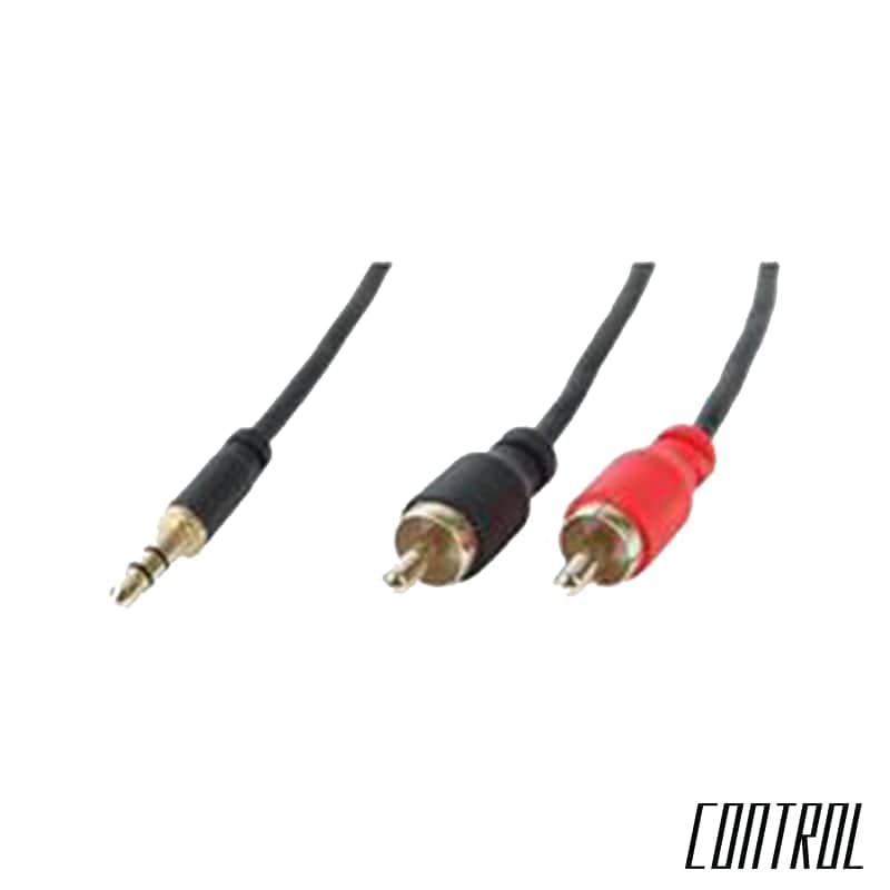 Universal Slim 3.5mm TRS to Dual RCA Cable (6ft) image 1