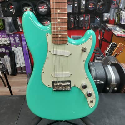 2021 Fender Player Duo Sonic, Pau Ferro Fingerboard, Sea Foam Green w/ Locking Tuners (USED) "Made In Mexico" image 2