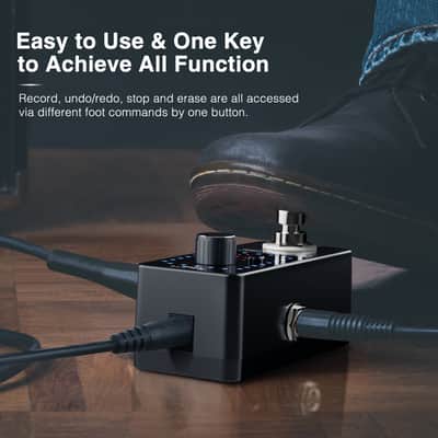 Looper Guitar Pedal with Tuner – 9 Loops, 40-Minute Recording & Unlimited Overdubs image 6