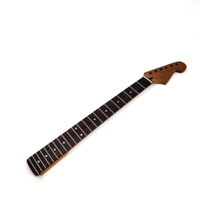 Brio Nitro Satin Roasted Maple-Rosewood S-Style Neck w/Walnut Truss Rod Plug - Satin image 1