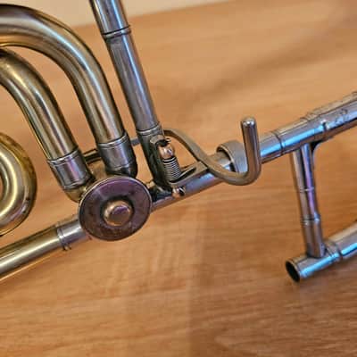 Leningrad Trombone F-Attachment USSR Soviet Musical Wind Instrument Trombon Vintage and Rare image 10