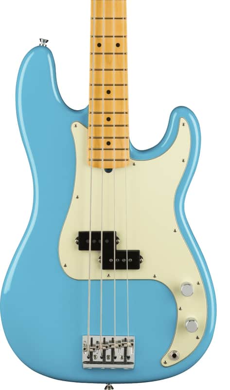 Fender American Professional II Precision Bass MP Miami Blue w/case image 1
