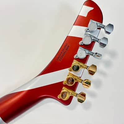 EVH Shark 2019 Burgundy/Silver Stripes image 14