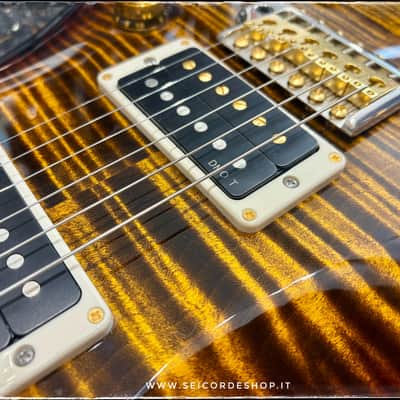 PRS Custom 24 10-Top Black Gold Wrap Burst image 10