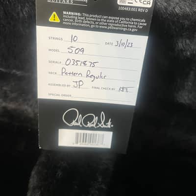 PRS 509 2023 - Present - Fire Red Smokeburst image 2
