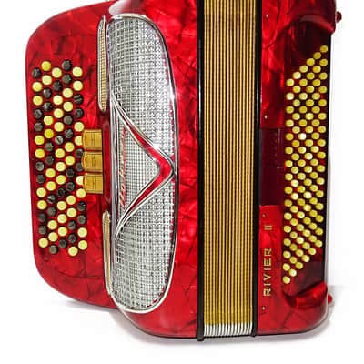 Hohner Riviera II Lightweight 5 Row Button Accordion C System made in Germany 2147, incl New Straps, Amazing sound! image 5