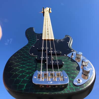 2020 G&L CUSTOM SHOP USA Matador Dragon Skin 4-String Electric Bass Guitar w/ Black Tolex Case image 1