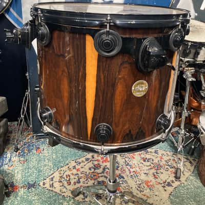 Terry Bozzio's DW -18x13" Collector's Series Maple Mounted Tom 2007 - Exotic Rosewood Satin Oil image 12