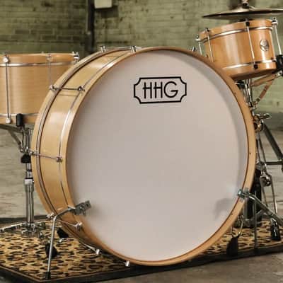 HHG Drums Maple Single Tension Drum Set  Natural Satin Lacquer image 3