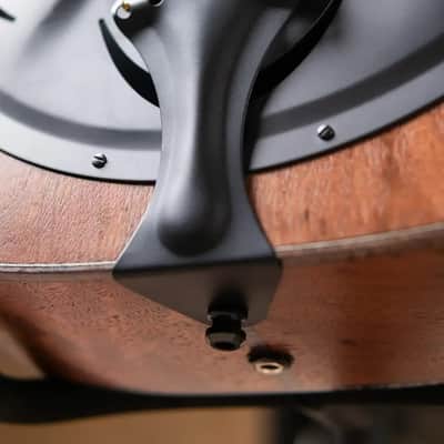 Beard Custom Shop Legacy E Round Neck Acoustic Guitar - Natural Curly Walnut with Hardshell Case image 19