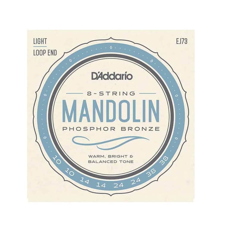 D'Addario EJ73 Phosphor Bronze Mandolin Strings, Light, 10-38 image 1