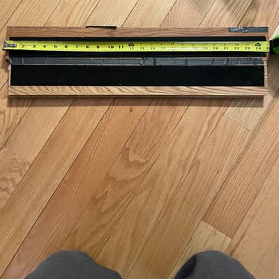Pedalboard  Custom Made Pedalboard 2ft long.  Hardwood image 3
