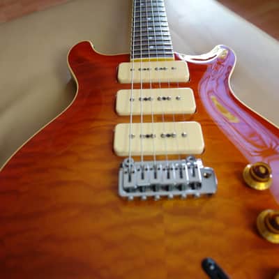Hamer Custom built Archtop P90 1994 59 Burst image 2