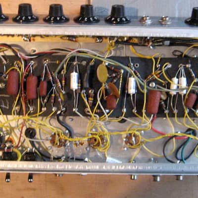Fender Deluxe Reverb AB763 original 1969 - black/silverface image 8