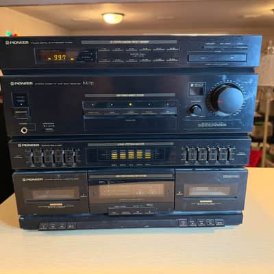 Pioneer RX 721 Digital Synthesizer Stereo Dual Cassette Deck Receiver SERVICED image 2